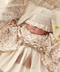 retro baby hakama waist flower 《retro flower×natural white》