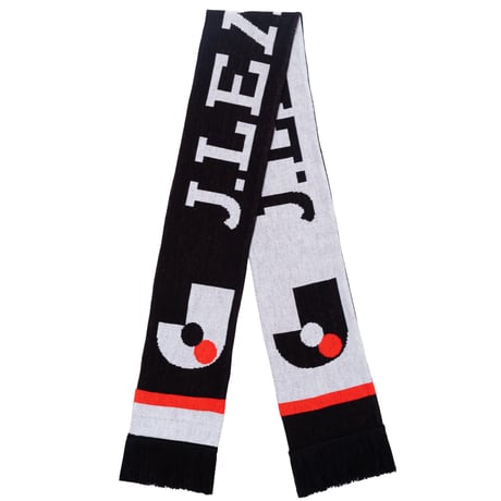 SHUKYU × J.LEAGUE - Logo Mark Scarf (Black / White)