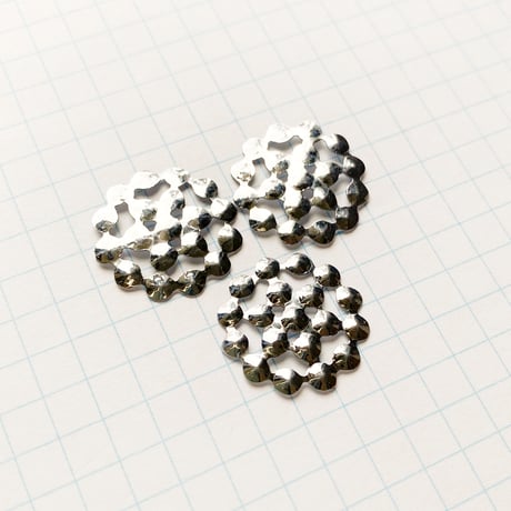 デザインスパンコール ≒φ19.0mm（FSCA244 シルバー）【3枚】