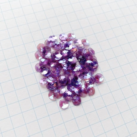 スパンコール ゼラチン製　4.0mm（coha113 オーロラパープル）【0.5g】