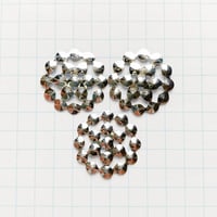 デザインスパンコール ≒φ19.0mm（FSCA244 シルバー）【3枚】