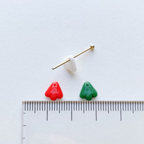 デザインビーズ (FEG1248 ≒8mm×7mm) 【単色・6個セット】