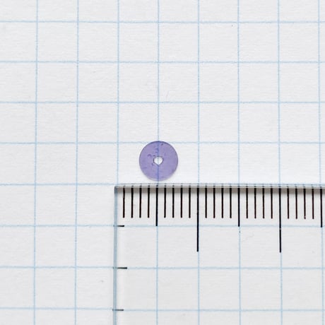 スパンコール ゼラチン製　5.0mm（coha114 クリアパープル）【0.5g】