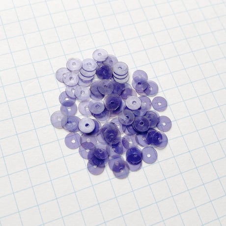 スパンコール ゼラチン製　5.0mm（coha114 クリアパープル）【0.5g】