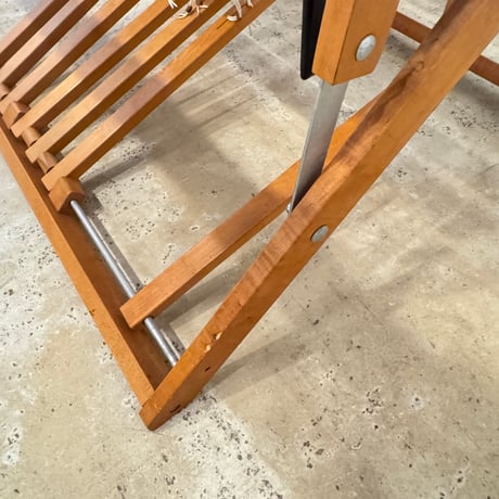 【※別途送料要・A262】<Schact spindle> ジャッキ式織機 織幅90cm  踏板6枚 綜絖4枚