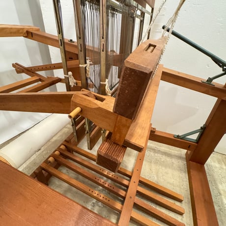 【※別途送料要・A270】<河崎製作所> 綴機 三道具 吊り框 織幅50cm 椅子付き