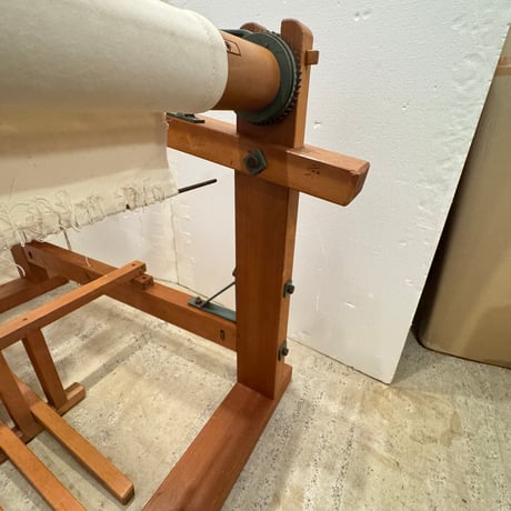 【※別途送料要・A270】<河崎製作所> 綴機 三道具 吊り框 織幅50cm 椅子付き