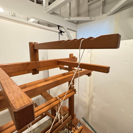 【※別途送料要・A270】<河崎製作所> 綴機 三道具 吊り框 織幅50cm 椅子付き