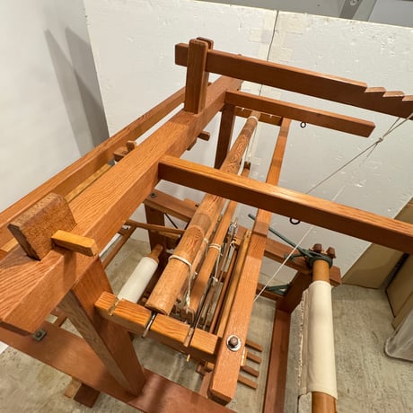 【※別途送料要・A270】<河崎製作所> 綴機 三道具 吊り框 織幅50cm 椅子付き
