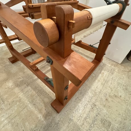 【※別途送料要・A270】<河崎製作所> 綴機 三道具 吊り框 織幅50cm 椅子付き