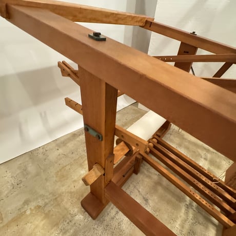 【※別途送料要・A270】<河崎製作所> 綴機 三道具 吊り框 織幅50cm 椅子付き