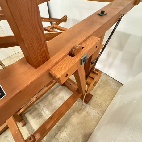 【※別途送料要・A270】<河崎製作所> 綴機 三道具 吊り框 織幅50cm 椅子付き