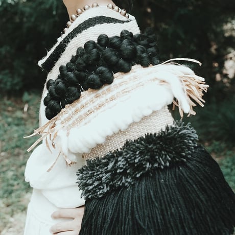 Ritual Apron / 前掛け（ラフィア・麻）