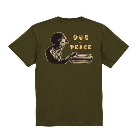 【DUB AND PEACE × VOBA HEAD】Let jah music play. TEE(CITY GREEN)