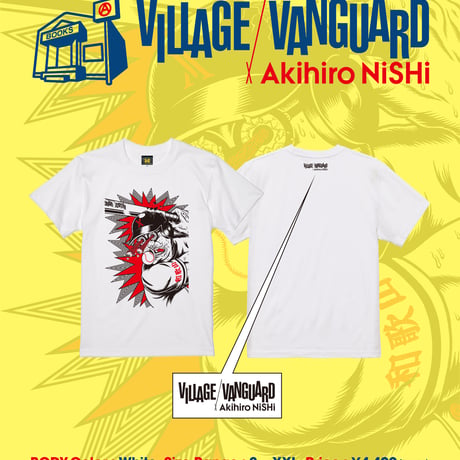 【VILLAGE VANGUARD × Akihiro NiSHi 】高校野球 和歌山代表 Tee (WHITE）