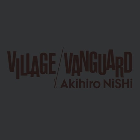【VILLAGE VANGUARD × Akihiro NiSHi 】FACE CROSS SECTION Tee (SUMI）