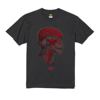 【VILLAGE VANGUARD × Akihiro NiSHi 】FACE CROSS SECTION Tee (SUMI）