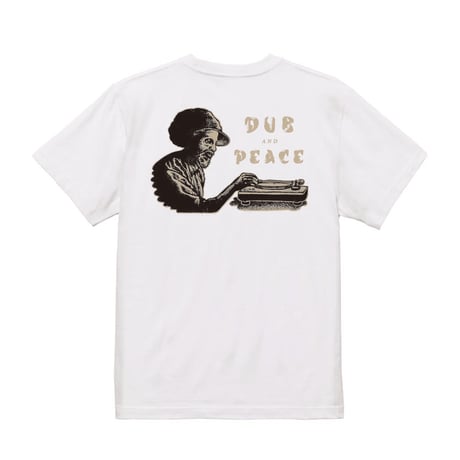 【DUB AND PEACE × VOBA HEAD】Let jah music play. TEE(WHITE)