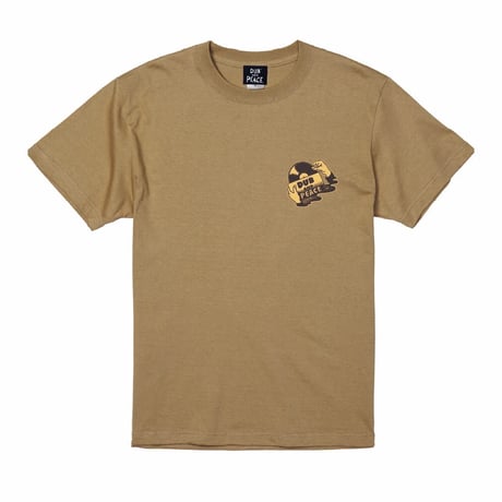 【DUB AND PEACE × VOBA HEAD】Let jah music play. TEE(sand khaki)