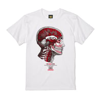 【VILLAGE VANGUARD × Akihiro NiSHi 】FACE CROSS SECTION Tee (WHITE）