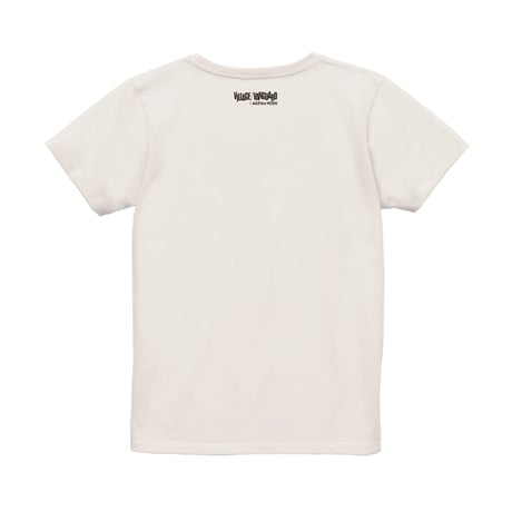 【VILLAGE VANGUARD × Akihiro NiSHi 】NO TAKE OUT Tee (VANILLA WHITE）