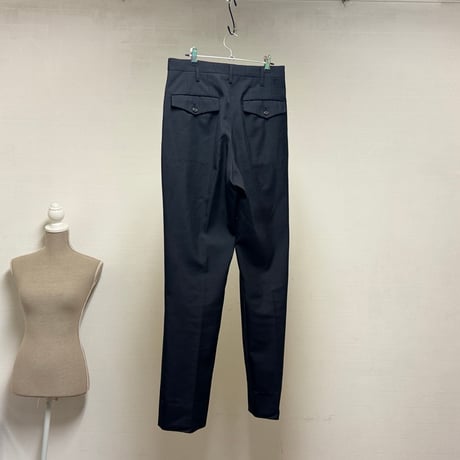 ys for men 2 tuck trousers black