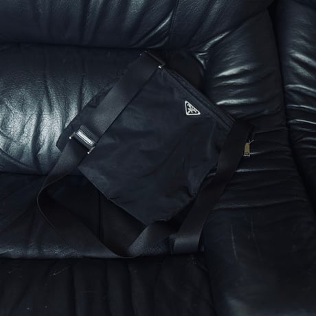 prada nylon logo bag B