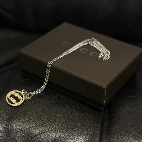 gucci interlocking silver necklace
