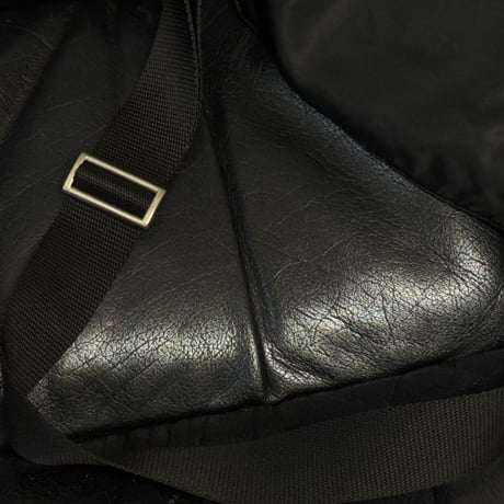prada nylon logo shoulder bag black