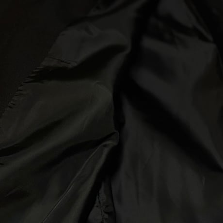 factory sample collarless jacket black