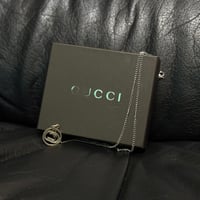 gucci interlocking silver necklace