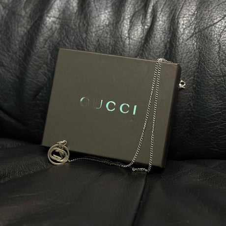 gucci interlocking silver necklace