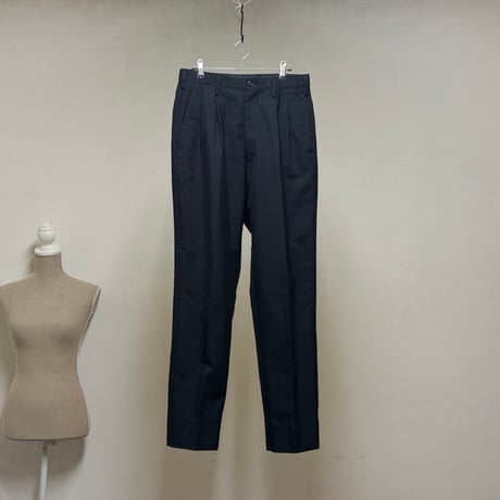 ys for men 2 tuck trousers black