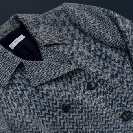 driesvannoten tweed double coat