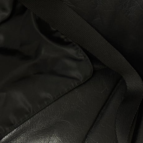 prada nylon logo shoulder bag black
