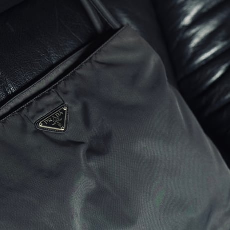 prada nylon logo bag D