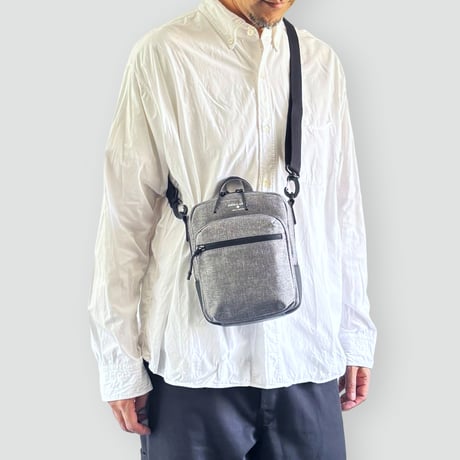 Chambray MINI SHOULDER BAG / GRAY