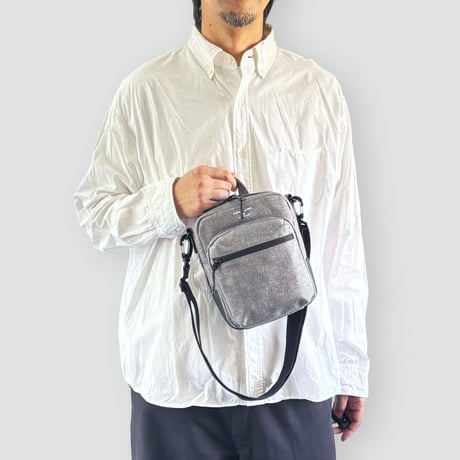 Chambray MINI SHOULDER BAG / GRAY