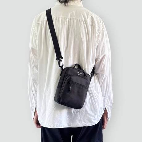 Chambray MINI SHOULDER BAG / BLACK
