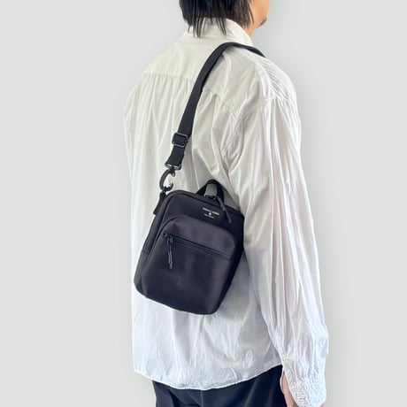 Chambray MINI SHOULDER BAG / BLACK