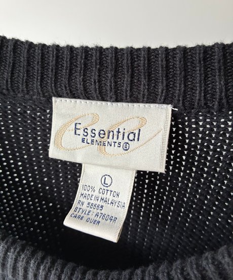 Cotton crew neck knit