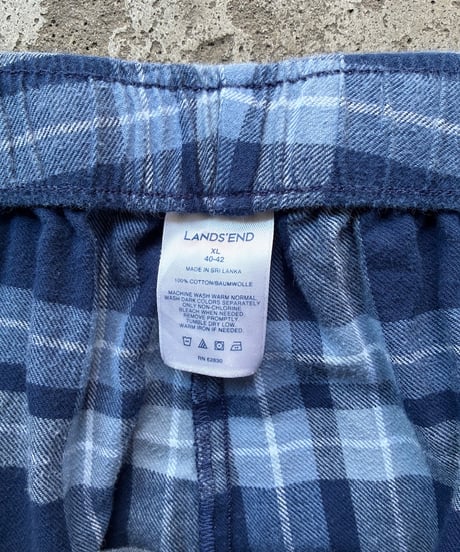 “LANDS’ END” flannel check pajama pants