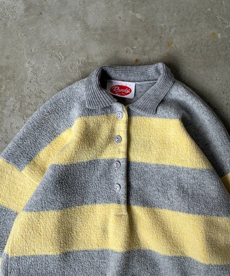 80s border polo fleece