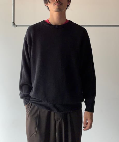 Cotton crew neck knit