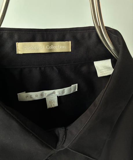 “Perry Ellis” black dress shirt