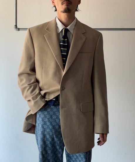 “Lauren” plaid wool tailored jacket