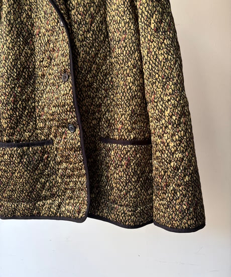 “Rafael” abstract pattern quilting jacket