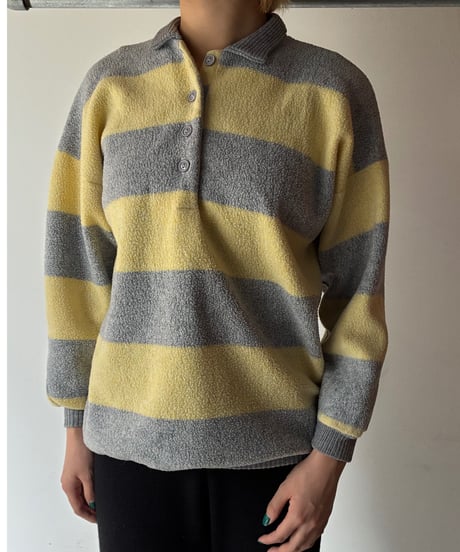 80s border polo fleece