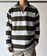 cotton blend half zip sweat shirt