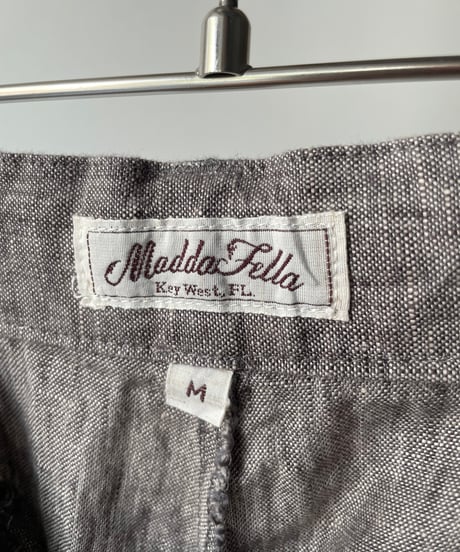 Linen Shimohuri Grey Easy Slacks